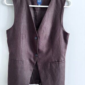 Gap Linen Vest Size S